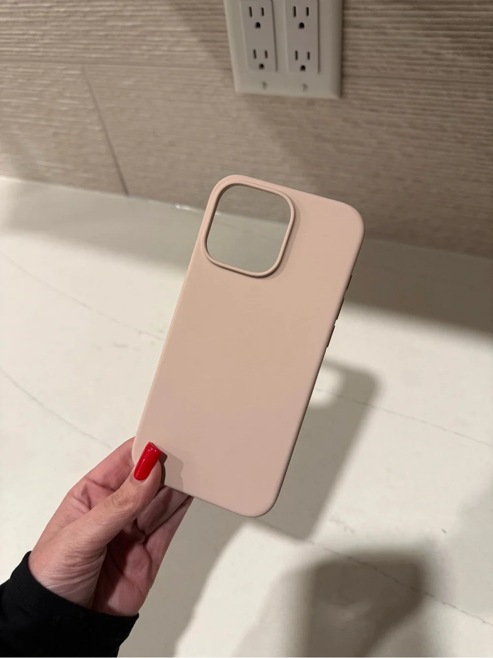 iPhone 16 Pro Max smooth matte pastel pink phone case